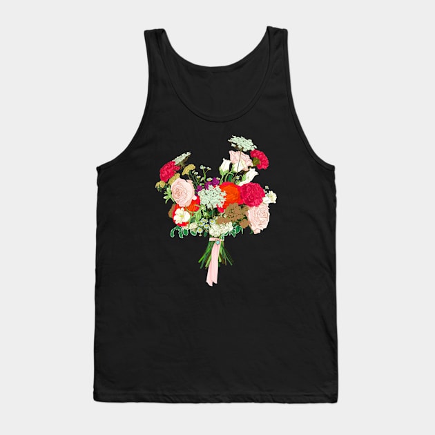 bouquet Tank Top by okjenna